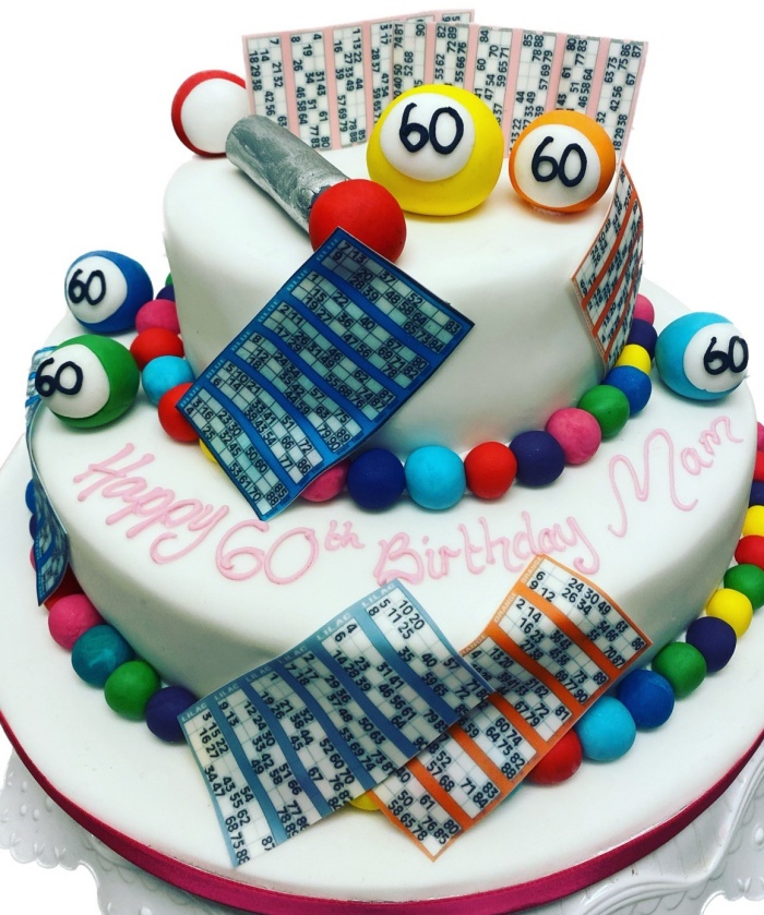 Bingo cake - more detail | More detail of the vegan top tier… | Flickr